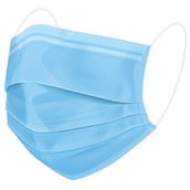 1 - INLIFE 3 Ply Non Woven Disposable Face Mask with Ear Loop,  Blue 30 Masks (Pack of 2) 