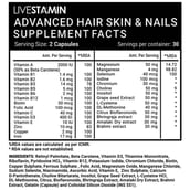 supplement - Livestamin Advanced Hair Skin & Nails,  60 capsules  Unflavoured 