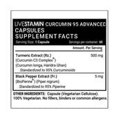 supplement - Livestamin Curcumin 95 Advanced,  60 veggie capsule(s) 