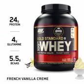 highlights - ON (Optimum Nutrition) Gold Standard 100% Whey Protein,  5 lb  French Vanilla Cream 