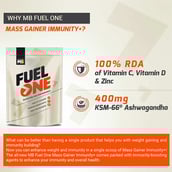 Benefits - MB Fuel One Mass Gainer Immunity +,  1.6 lb  Unflavoured 