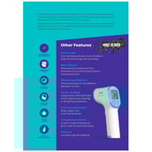 4 - Fitup Life Infrared Forehead Thermometer,  White 