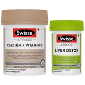 Swisse Ultiboost Liver Detox & Ultiboost Calcium + Vitamin D Combo, 2 Piece(s)/Pack