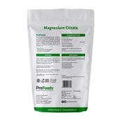 Back - ProFoods Magnesium Citrate Powder,  Unflavoured  125 g 