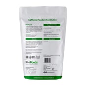 Back - ProFoods Caffeine Powder (Synthetic),  0.77 lb  Unflavoured 