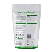 Back - ProFoods Caffeine Powder (Synthetic),  0.28 lb  Unflavoured 