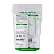 Back - ProFoods Whey Protein Isolate Powder,  2.2 lb  Unflavoured 