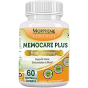 Morpheme Remedies Memocare Plus ( 500 mg), 60 veggie capsule(s)