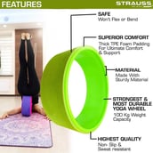 2 - Strauss Yoga Wheel, Black 12 in