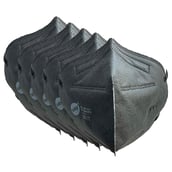 1 - RunBugz N95 Mask, Black (Pack of 5)