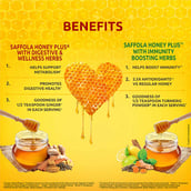 benefits - Saffola Honey Plus with Immunity & Digestive,  2 Piece(s)/Pack  Natural 
