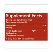 supplement - Rooted Active Naturals Reishi Mushroom Extract Powder,  60 g 