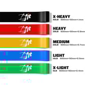 2 - B Fit USA Resistance Loop Bands (AB3218) Pack of 4,  Multicolor  Free Size 