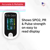 5 - Dr. Odin Fingertip Pulse Oximeter,  Grey and Black 