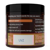 Back - Ustraa Beard & Mooch Wax Strong Hold,  100 g  with Kaolin and Almond Oil 