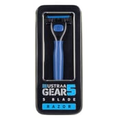 Front1 - Ustraa Gear5 Blade Razor Blue