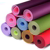 B Fit USA TPE Yoga Mat,  Mix Color  6 mm 