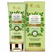 4 - Oriental Botanics Neem Tea Tree & Basil Body Scrub,  100 ml  for Soft Supple & Exfoliated Skin 