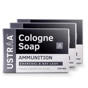 1 - Ustraa Cologne Soap Ammunition (Pack of 3),  125 g  for Men 