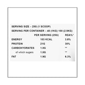 supplement - Myprotein Impact Whey Protein,  1.1 lb  Unflavoured 