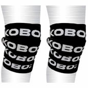 KOBO Knee Wraps Bandages (WTA-10),  Black  Free Size 