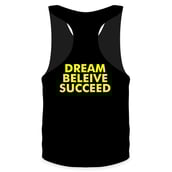 Back - Absolute Nutrition Dry Fit Gym Sando for Men,  Black  Small 