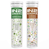 IN2 Kadha Ayurvedic Goodness & Green Super Food Combo, 40 tablet(s)