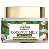 1 - Himalayan Organics Coconut Milk Face Cream,  50 g  for All Skin Types 
