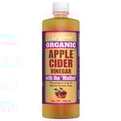 2 - HealthyHey Organic Apple Cider Vinegar with The Mother,  0.5 L  Unflavoured 