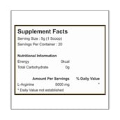 supplement - Healthfarm Elite Series 100% Pure L Arginine,  0.22 lb 
