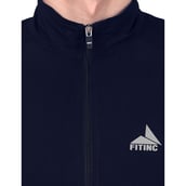 1 - Fitinc NS Jacket for Men & Boys with Two Side Zipper Pockets,  Navy Blue  Large 