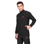 14 - Fitinc Men's Polycotton Regular Fit Track Suit with Two Zipper Pockets,  Black  Small 
