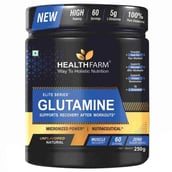 1 - Healthfarm Elite Series Glutamine,  0.55 lb  Unflavoured 