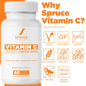 5 - Spruce Health Vitamin C 1000mg,  60 tablet(s)  Orange 