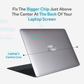 8 - Envirochip Radiation Protection for Laptop,  Silver 