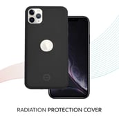 4 - Envirocover Silicon Back Cover for Apple iPhone XI Pro,  with Radiation Protection Technology (Black) 