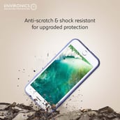 4 - Envirocover Silicon Back Cover for Apple iPhone 7,  with Radiation Protection Technology (Purple) 