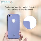 5 - Envirocover Silicon Back Cover for Apple iPhone 7,  with Radiation Protection Technology (Purple) 
