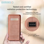 4 - Envirocover Silicon Back Cover for Samsung Galaxy S10 Plus,  with Radiation Protection Technology (Pink) 