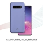 3 - Envirocover Silicon Back Cover for Samsung Galaxy S10 Plus,  with Radiation Protection Technology (Purple) 