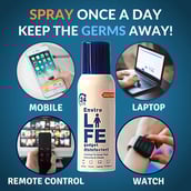 5 - Envirolife Gadget Disinfectant Alcohol Based Sanitizer Spray,  Fragrance Free  100 ml  Kills 99.9% Germs 