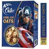 1 - Oateo Steel Cut Oats,  500 g  Unflavoured 