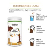 5 - JustHer Daily Protein with Herbs, 1.1 lb Chocolate