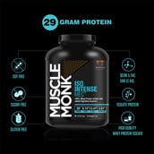 3 - Muscle Monk ISO Intense MEC Whey Isolate Protein with Digestive Enzymes,  4.4 lb  Royal Chocolate 