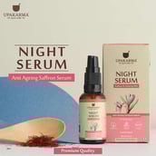 1 - Upakarma Ayurveda Night Face Serum,  30 ml  Glowing and Radiant Skin 