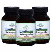 Organic India Ashwagandha, 60 capsules - Pack of 3