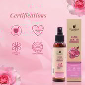 Certification - Upakarma Ayurveda Premium Rose Water Pure & Natural,  120 ml  for All Skin Types 
