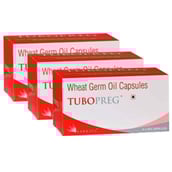 HealthAid Tubopreg Wheat Germ Oil (340 mg),  10 capsules  - Pack of 3