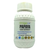 1 - VirogaLife Papaya Leaf Extract 500 mg,  90 capsules 