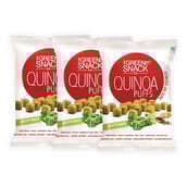 1 - The Green Snack Co. Quinoa Puffs - Pack of 3,  Zesty Kale  50 g 